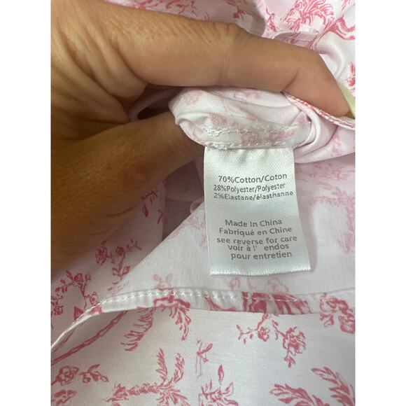 NWT Caroline Constas Teagan Shorts Women's White Pink Camel Toile Size: Small - Picture 7 of 10